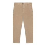 Dondup Janis Velvet Carrot Fit Byxor Beige, Dam