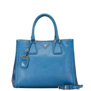 Prada Vintage Pre-owned Laeder handvskor Blue, Dam