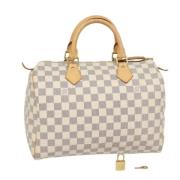 Louis Vuitton Vintage Pre-owned Canvas handvskor White, Dam