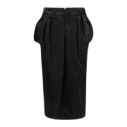 Maison Margiela Stilren A-Linje Kjol Black, Dam