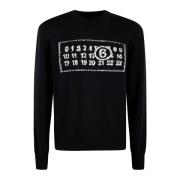 MM6 Maison Margiela Casual Crewneck Sweater Black, Herr