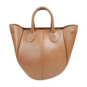 JW Anderson Snygg Punch Tote Väska Brown, Dam