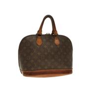 Louis Vuitton Vintage Pre-owned Canvas handvskor Brown, Dam