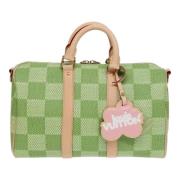 Louis Vuitton Vintage Pre-owned Canvas handvskor Green, Dam