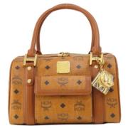 MCM Pre-owned Pre-owned Canvas handvskor Brown, Dam