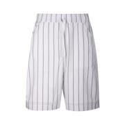 Officine Générale Vit/Svart Hank Shorts White, Herr