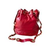 Chanel Vintage Pre-owned Laeder chanel-vskor Red, Dam