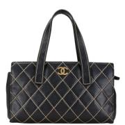 Chanel Vintage Pre-owned Laeder chanel-vskor Black, Dam