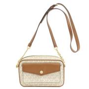 Michael Kors Pre-owned Pre-owned Canvas axelremsvskor Brown, Dam