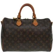 Louis Vuitton Vintage Pre-owned Canvas handvskor Brown, Dam