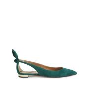 Aquazzura Platta skor Green, Dam