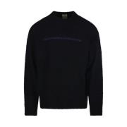 Emporio Armani Nero Sweater för Män Black, Herr