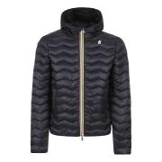 K-Way Quiltad Svart Kappa Zig Zag Design Black, Herr