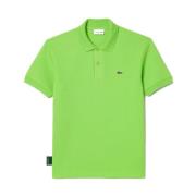 Lacoste Klassisk Piqué Polo i Grönt Green, Herr