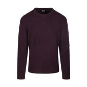 C.p. Company Lila Crew Neck Sweater Purple, Herr