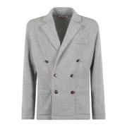 Brunello Cucinelli Knappad Kofta Gray, Herr