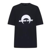 Marine Serre Svarta T-shirts och Polos Black, Dam