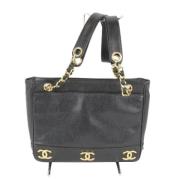 Chanel Vintage Pre-owned Laeder chanel-vskor Black, Dam