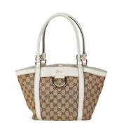 Gucci Vintage Pre-owned Canvas gucci-vskor Beige, Dam