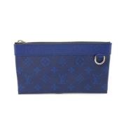 Louis Vuitton Vintage Pre-owned Laeder plnbcker Blue, Dam