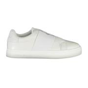 Calvin Klein Sportiga Vita Sneakers med Elastiskt Band White, Dam