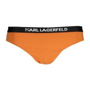 Karl Lagerfeld Orange Beachwear Bikini Underdel med Kontrastdetaljer O...