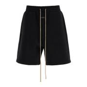 Fear Of God Sportiga Jersey Bermuda Shorts för Män Black, Herr