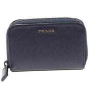 Prada Vintage Pre-owned Laeder plnbcker Blue, Dam