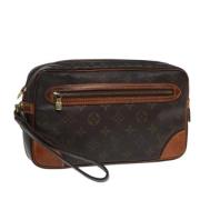 Louis Vuitton Vintage Pre-owned Canvas kuvertvskor Brown, Dam