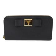 Prada Vintage Pre-owned Laeder plnbcker Black, Dam