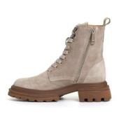 Hogan Beige Mocka Ankelboots Elegant Stil Beige, Dam