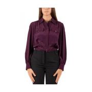 Liu Jo Dam Skjorta Elegant Stil Purple, Dam