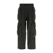 Entire Studios Svarta bomulls-joggers för män Black, Herr