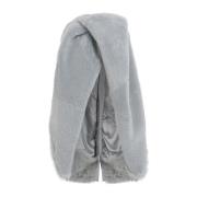 Rick Owens Blå Shearling Cape Blue, Dam