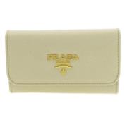 Prada Vintage Pre-owned Laeder nyckelhllare White, Dam