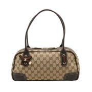 Gucci Vintage Pre-owned Canvas gucci-vskor Beige, Dam