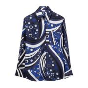 Emilio Pucci Blå Tröja för Kvinnor Aw24 Blue, Dam