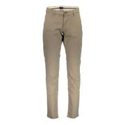 Gant Slim Beige Bomullsbyxor med Logo Beige, Herr