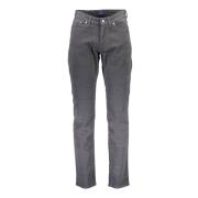 Gant Grå Bomull Jeans Byxa, 5-Fickor Gray, Herr