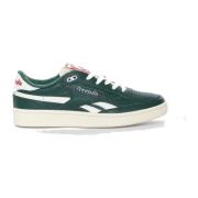 Reebok Club C Revenge Vintage Sneakers Mörkgrön, Krita & Neon Cherry-4...