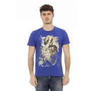 Trussardi Casual T-shirt med rund hals Blue, Herr