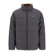 Patagonia Quiltad Vändbar Dunjacka med Fleece Black, Herr