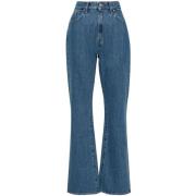 Axel Arigato Indigo Blå Flare Jeans Blue, Dam