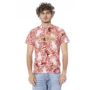 Cavalli Class Fantasy Print Kortärmad T-shirt Multicolor, Herr