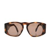 Chanel Vintage Pre-owned Plast solglasgon Brown, Dam