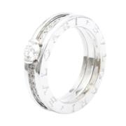 Bvlgari Vintage Pre-owned Silver ringar Gray, Dam