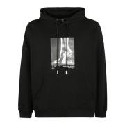 Gcds Oversize Hoodie Black, Herr