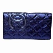 Chanel Vintage Pre-owned Laeder plnbcker Blue, Dam