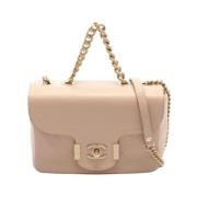 Chanel Vintage Pre-owned Laeder chanel-vskor Beige, Dam