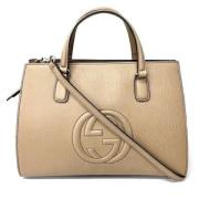 Gucci Vintage Pre-owned Laeder gucci-vskor Beige, Dam